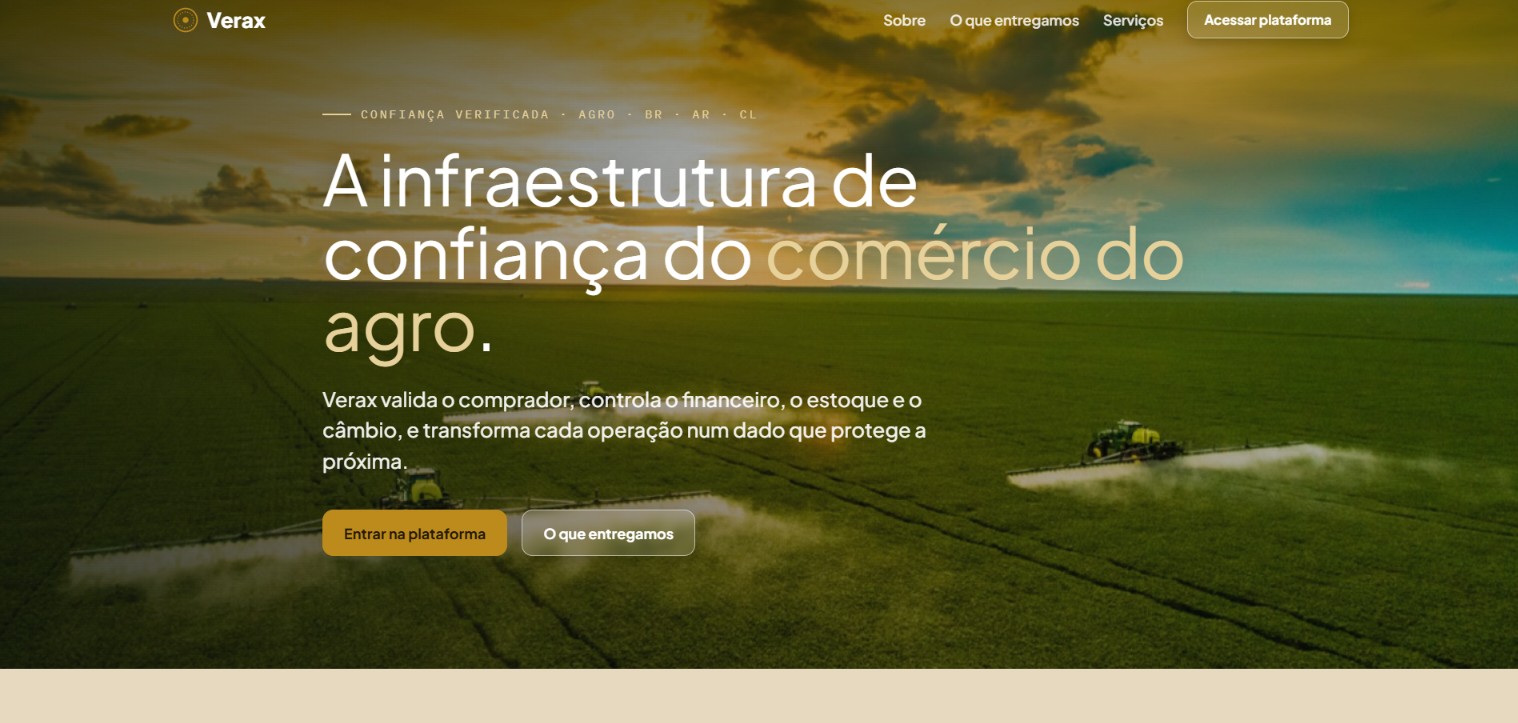 Verax Due Diligence website homepage